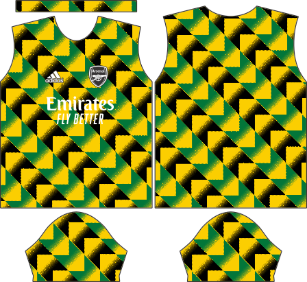 Arsenal 2022-23 Pre Match Lite Amarelo