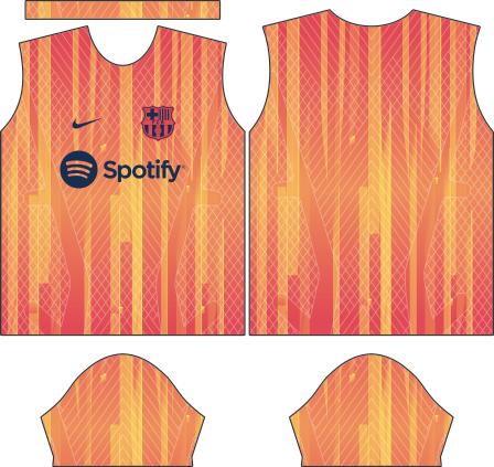 Barcelona FC 2023-24 Fantasy Concept laranja