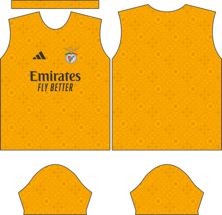 Benfica FC 2023-24 Concept Vintage Amarelo