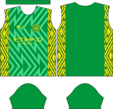 Manchester City Puma Green Yellow